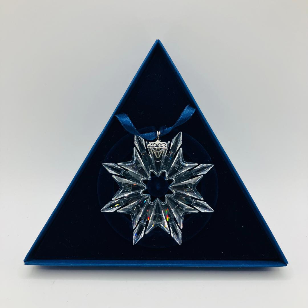 美品 未使用 SWAROVSKI クリスマス オーナメント 2003 クリスタル