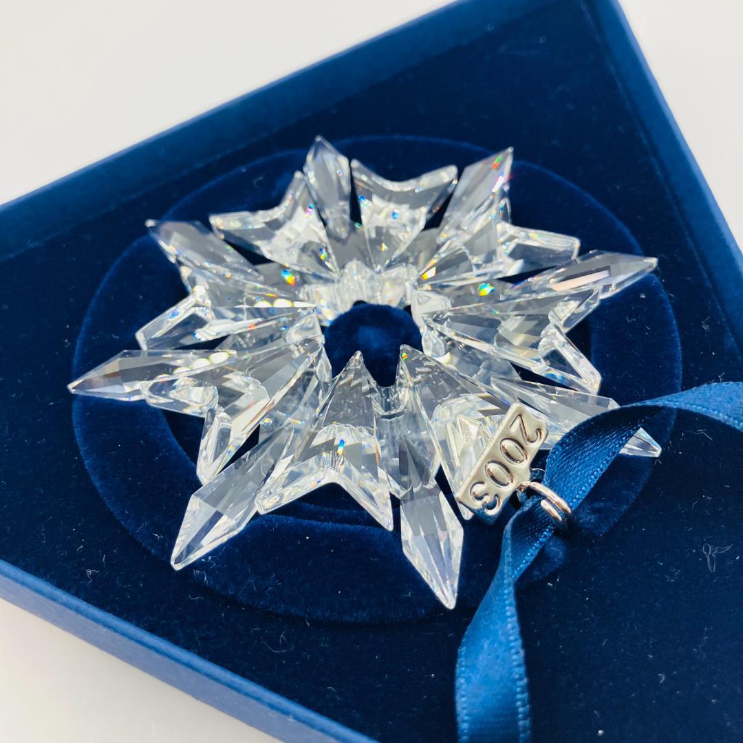 美品 未使用 SWAROVSKI クリスマス オーナメント 2003 クリスタル