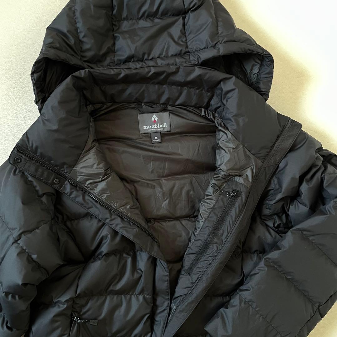美品✨モンベル トラベルダウンロングコート 2WAY ブラック
