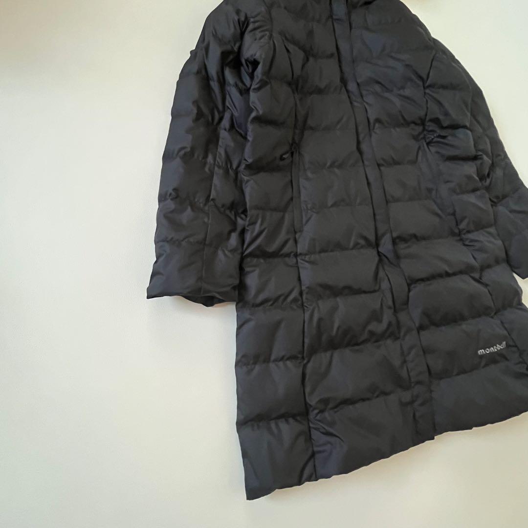 美品✨モンベル トラベルダウンロングコート 2WAY ブラック