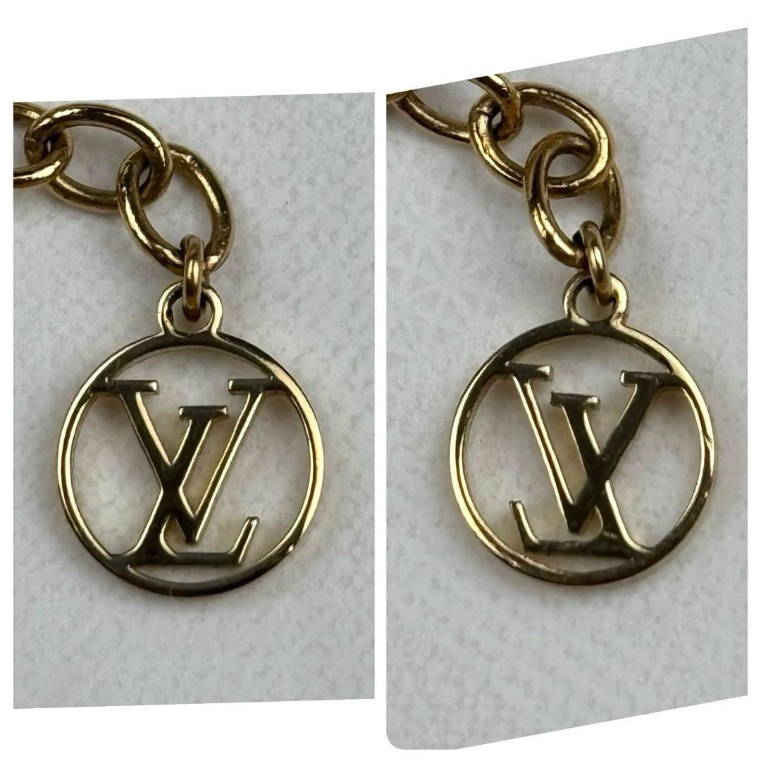 【片耳のみ】ルイヴィトン ロゴマニア ピアス ゴールド M68076