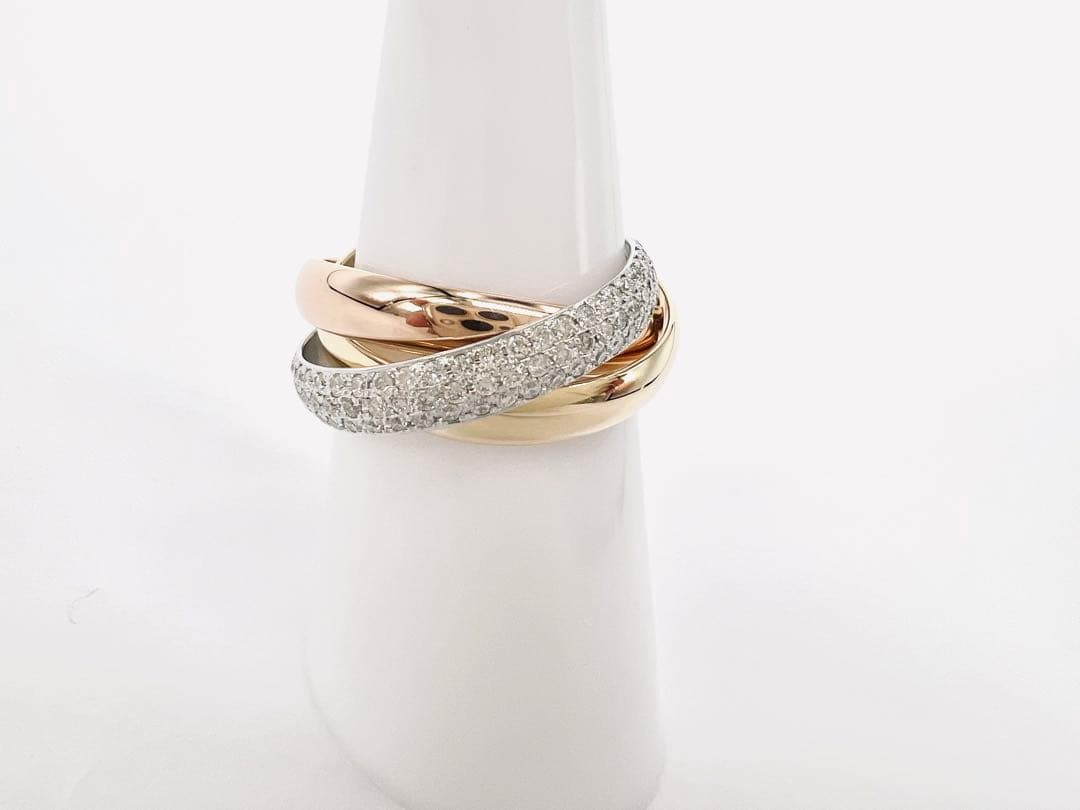 カルティエ トリニティリング #53 13号 ダイヤ