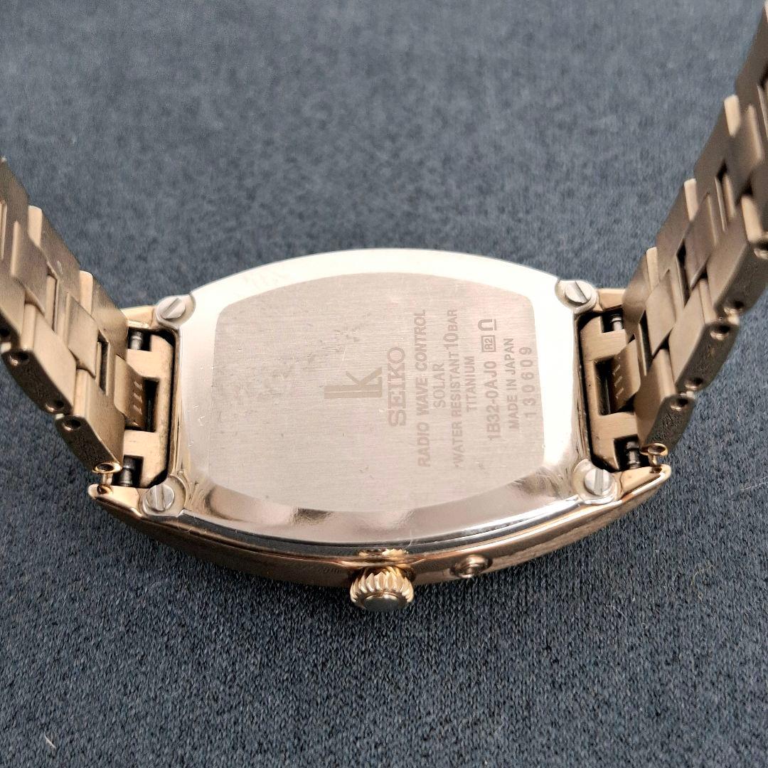 ✨良品 セイコー ルキア SEIKO lk ソーラー 電波 チタン ゴールド