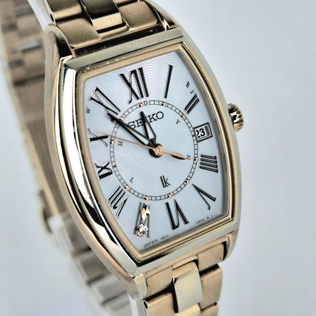 ✨良品 セイコー ルキア SEIKO lk ソーラー 電波 チタン ゴールド