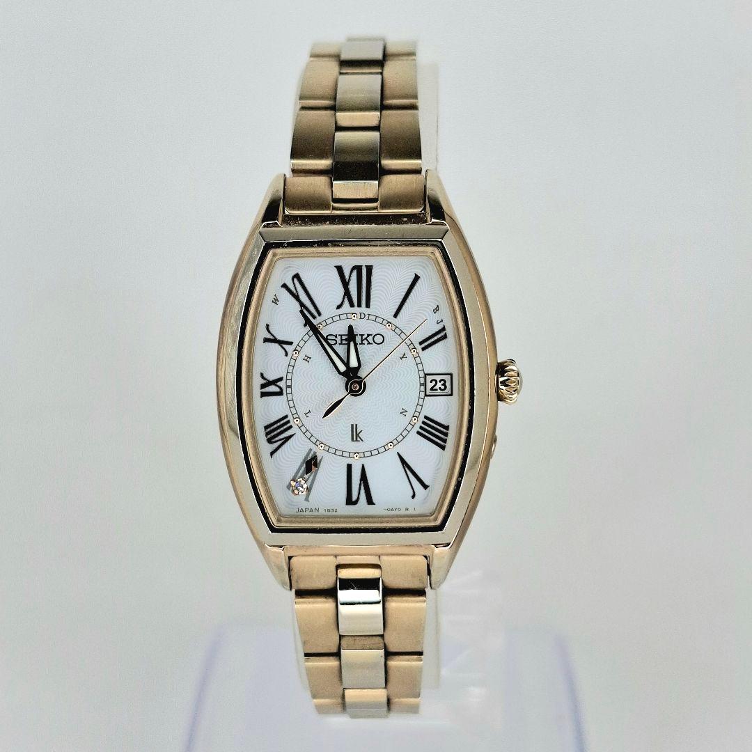 ✨良品 セイコー ルキア SEIKO lk ソーラー 電波 チタン ゴールド