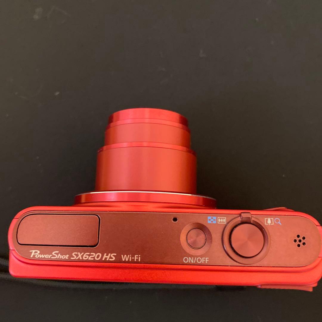 Canon デジカメ SX620HS レッド　液晶キズ無wifi バッテリー2