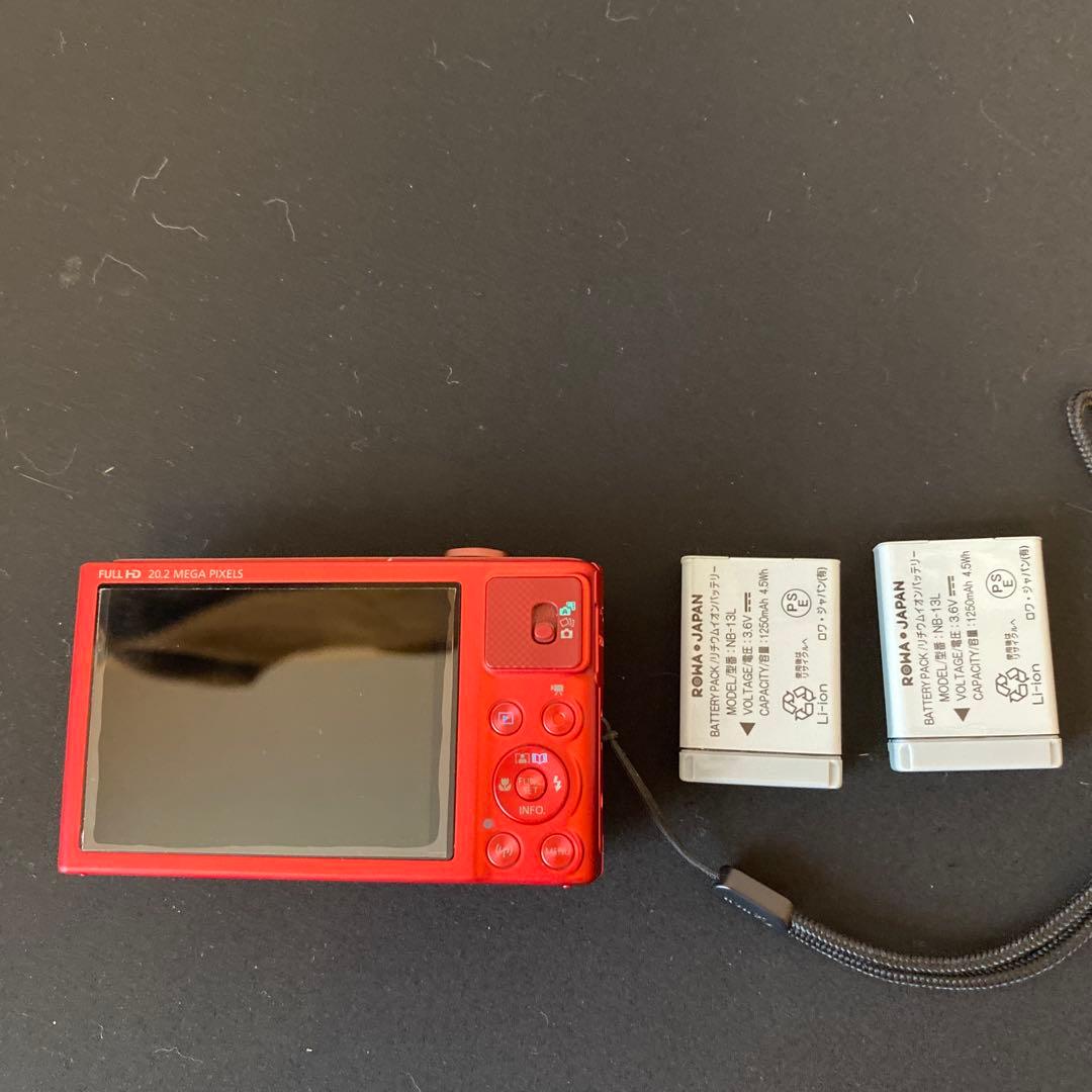 Canon デジカメ SX620HS レッド　液晶キズ無wifi バッテリー2