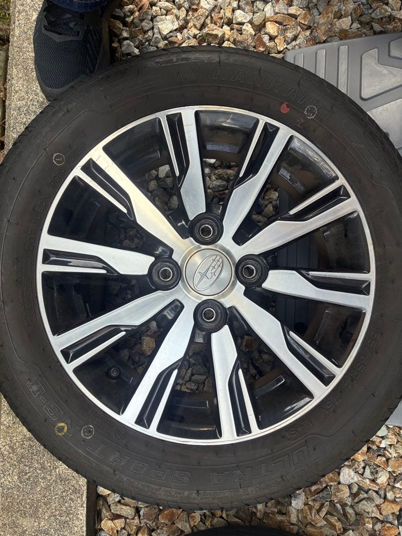 155/65R14 スバル　シホン純正ホイールセット 4本　タントタイヤほぼ新品
