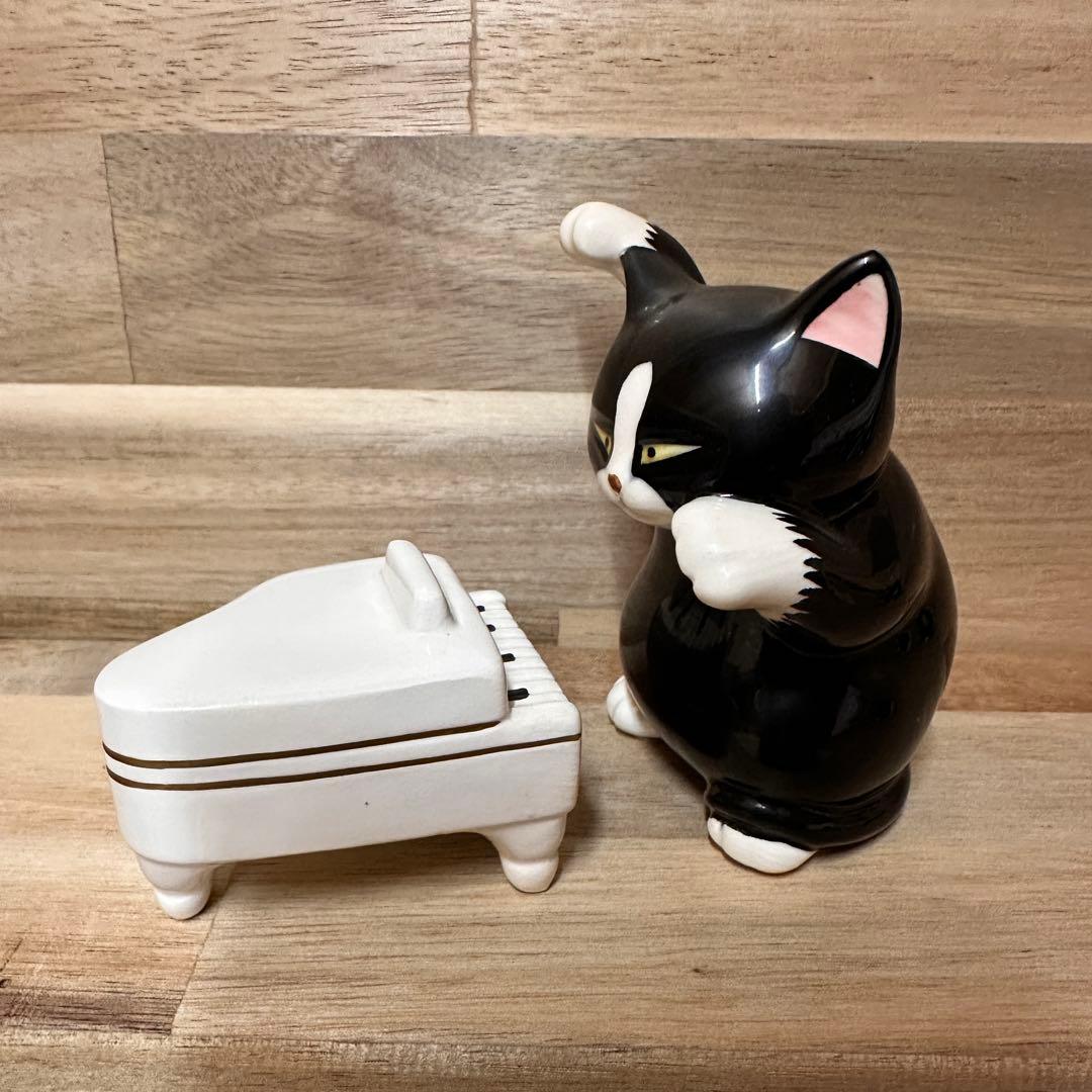 黒猫楽団 オーケストラ 置物　11体　アンティーク セブンコーポレーション