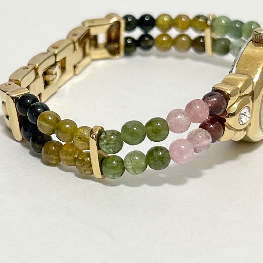 稼働/新品電池 ジュエリーコレクション ピンクシェル ブレスウォッチ