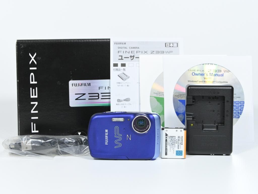 【美品】 フジフイルム　FUJIFILM FinePix Z33WP ブルー