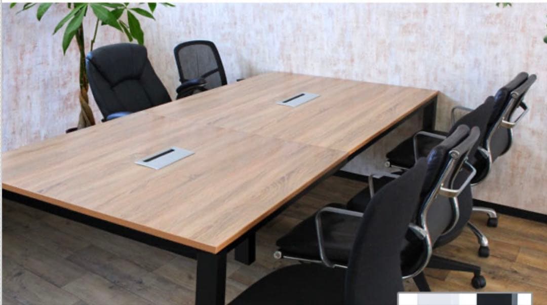 ナチュラルウッドオフィステーブル