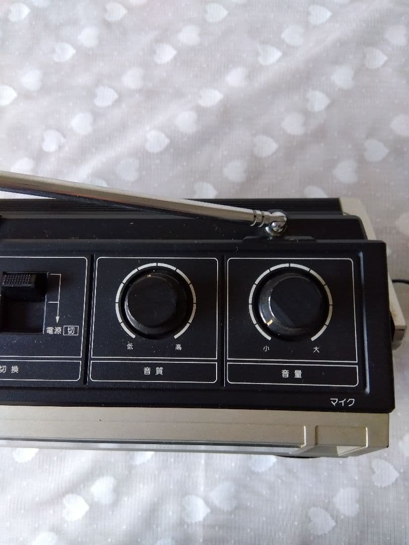 昭和レトロ◆National FM-AMラジオカセット RX-1550◆