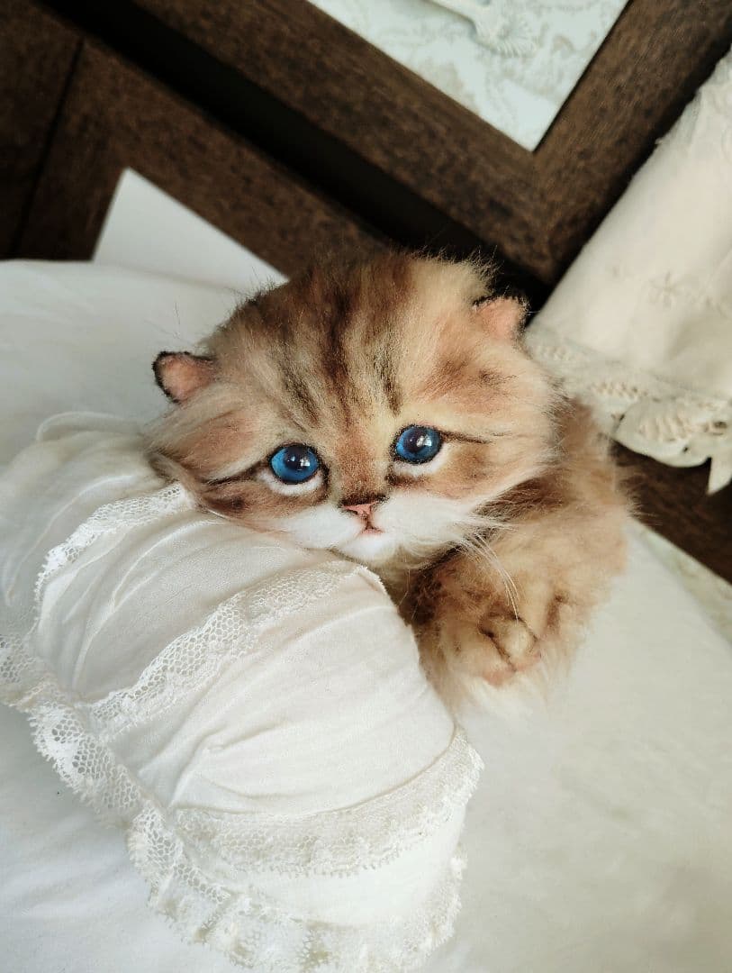 短足よちよちあんよ♡ミヌエット子猫ちゃん♡アートドール♡ぬいぐるみ♡