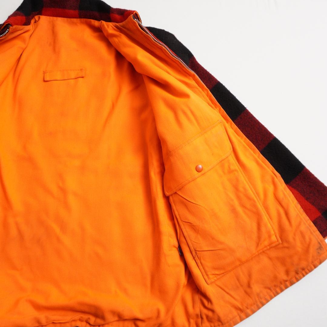 80s Woolrich USA製 バッファローチェック 中綿ウールジャケット