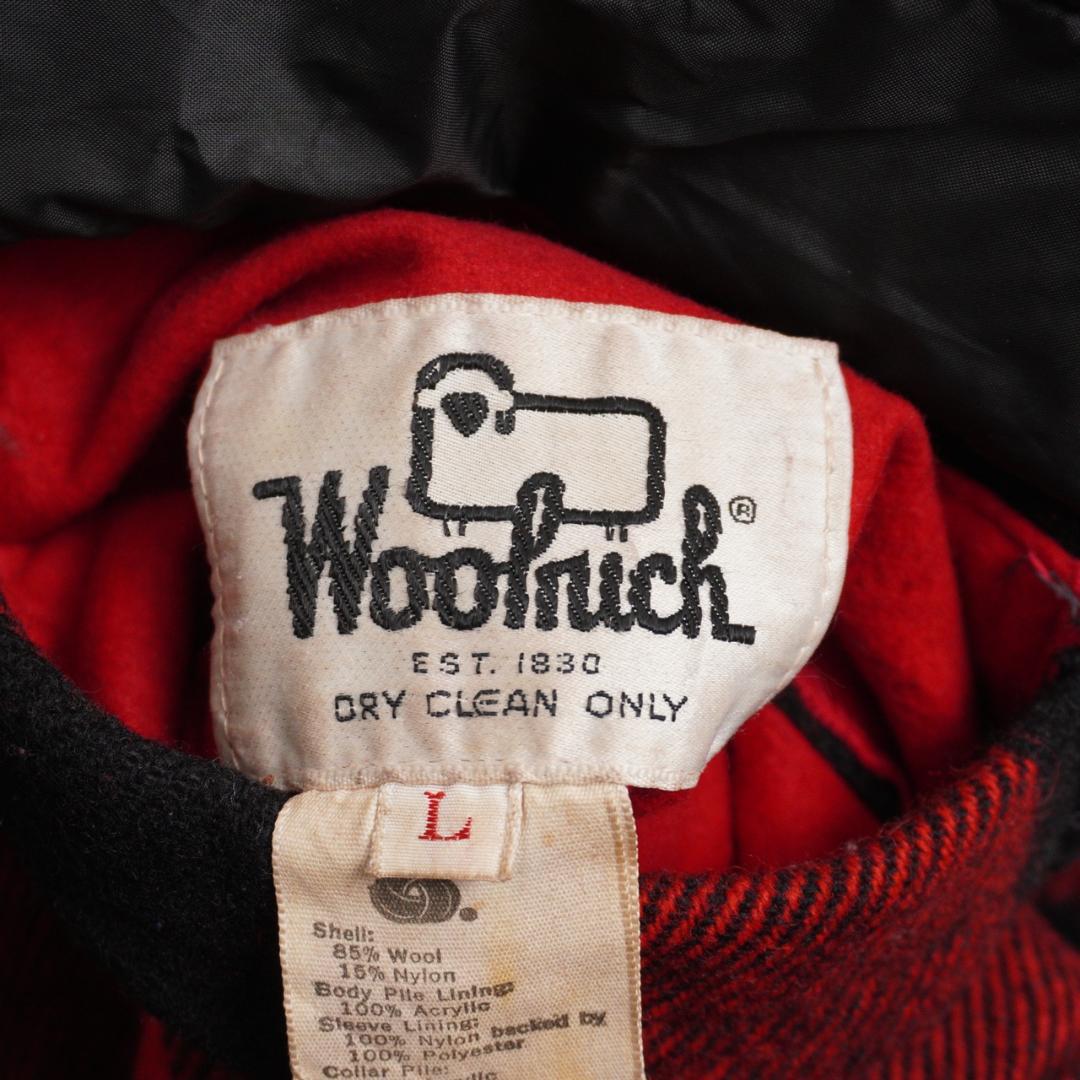 80s Woolrich USA製 バッファローチェック 中綿ウールジャケット