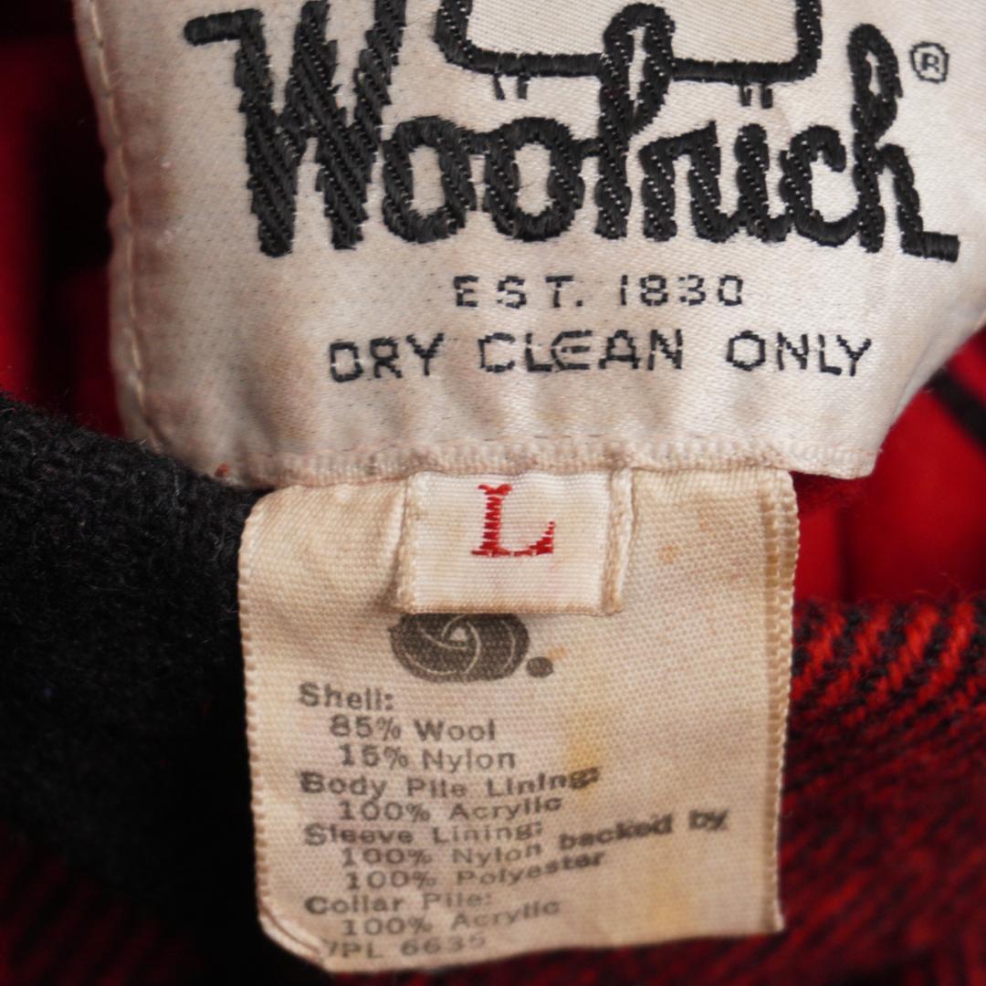 80s Woolrich USA製 バッファローチェック 中綿ウールジャケット