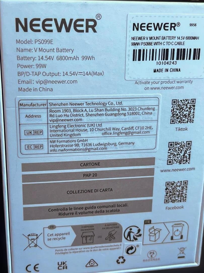 ビデオカメラ Neewer v mounth