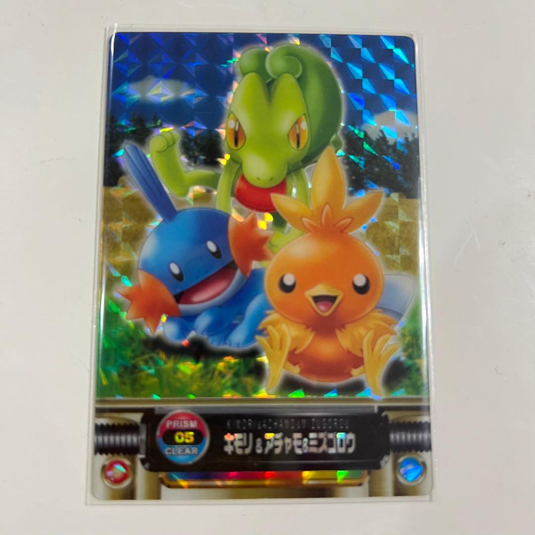 ポケモンカードダス　プリズムクリア　キモリ アチャモ ミズゴロウ