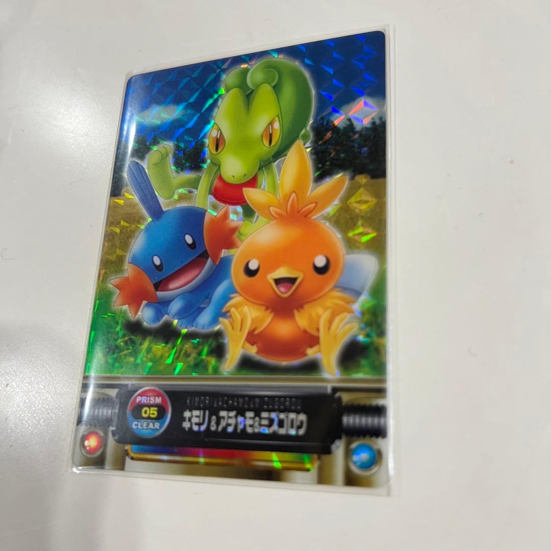 ポケモンカードダス　プリズムクリア　キモリ アチャモ ミズゴロウ