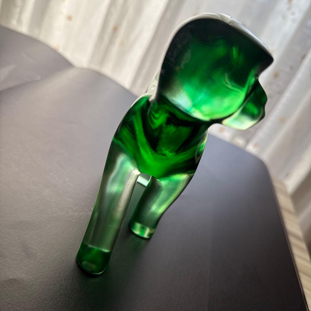 Tittot 琉園工房 クリスタル置物 猿 ガラス工芸