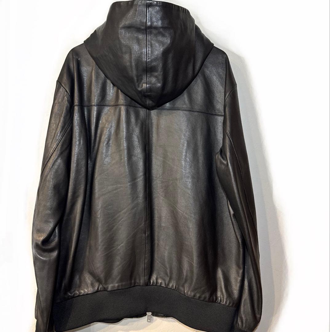 Maison Margiela メゾンマルジェラ 八の字 レザーフーディ