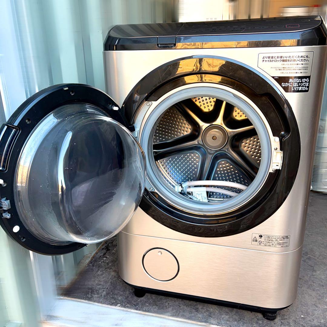 運搬取付無料！シャンパン純正日立大容量ビッグドラムビルトイン洗濯機！完動超美品￼