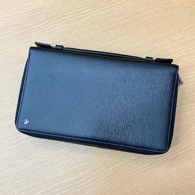 ●MONTBLANCホワイトスター　 ダブルラウンドファスナー オーガナイザー