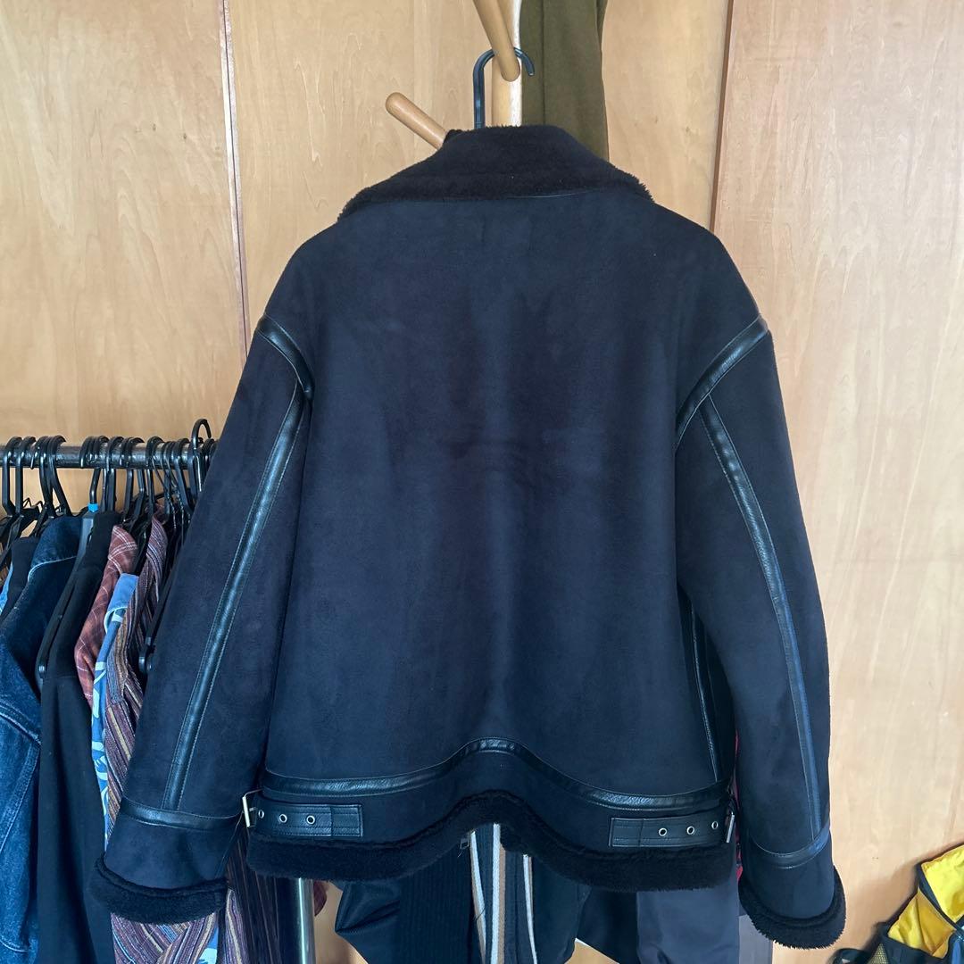 SLICK ブラック ムートンジャケット Lサイズ