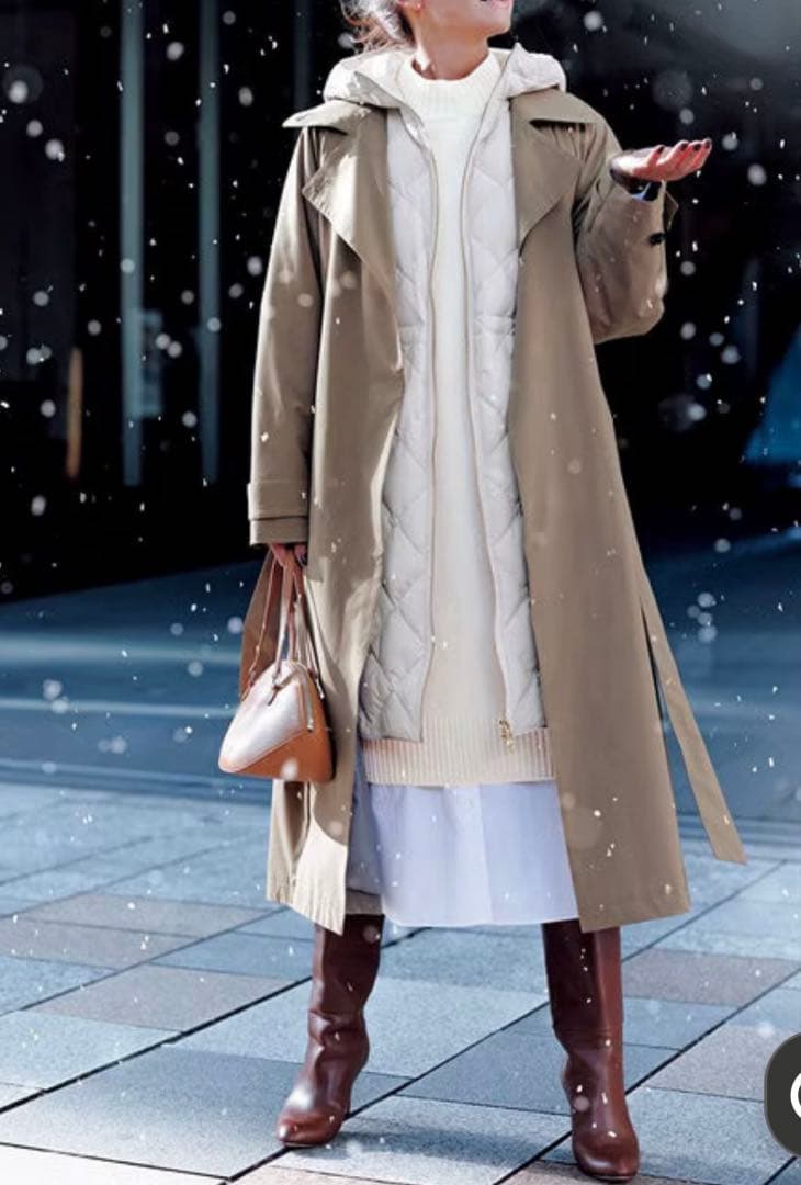 【TAION×UNFILO 】フード付きジレ 未使用タグ付