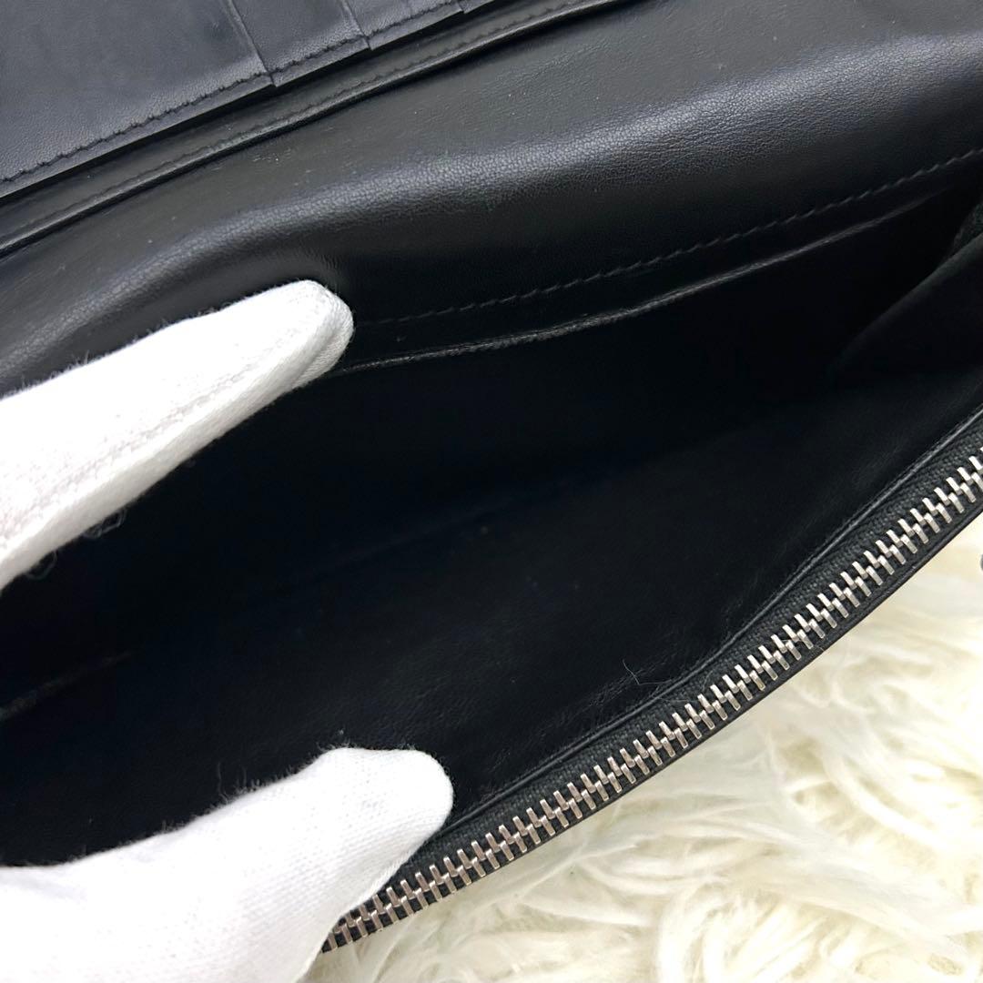 【美品】SAINT LAURENT サンローラン クロコダイル　長財布 箱付き