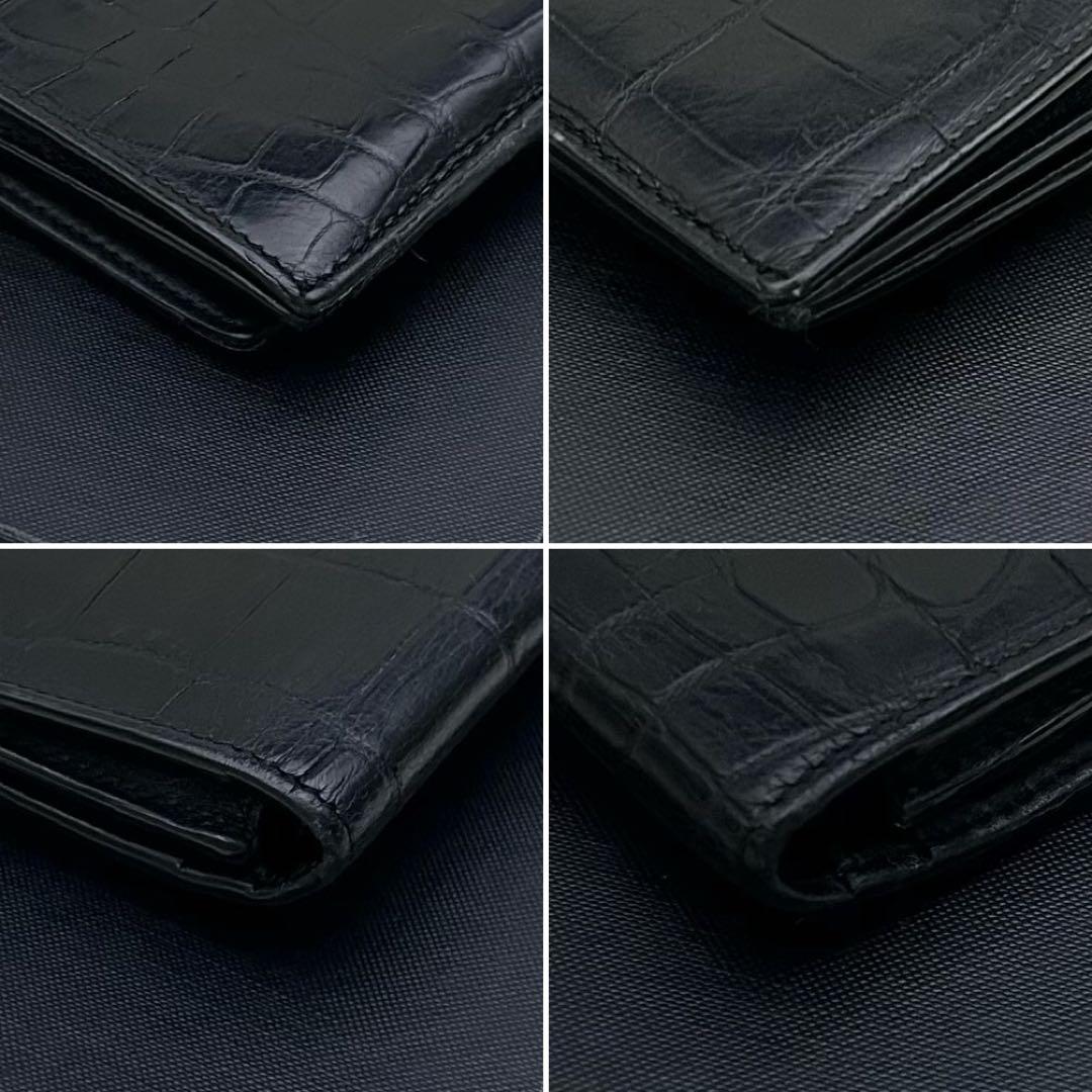【美品】SAINT LAURENT サンローラン クロコダイル　長財布 箱付き