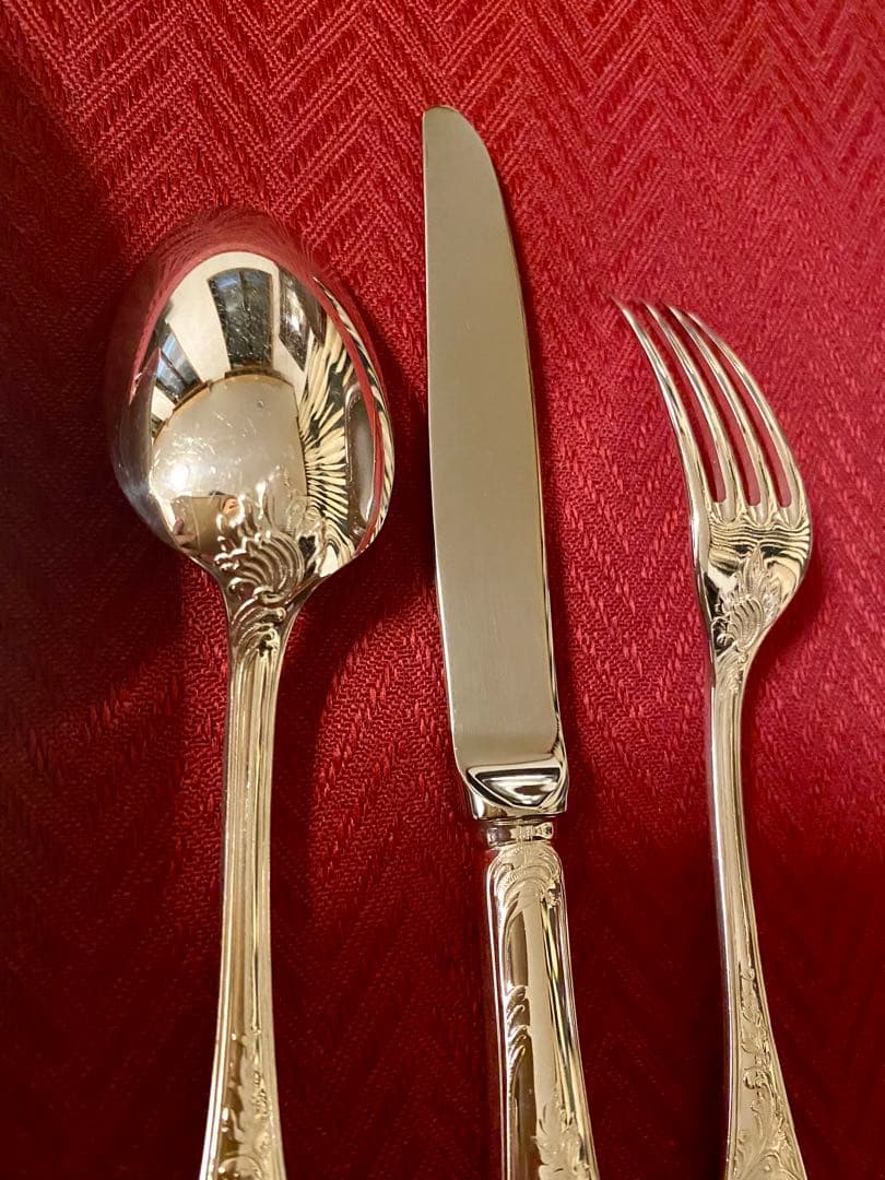 【ラス1！代表作マルリー☆美品】クリストフル マルリー デザートカトラリーセット