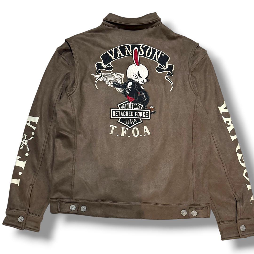 VANSON クローズ WORST コラボ デスラビット 刺繍 ジャケット