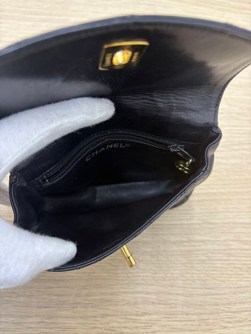 CHANEL　シャネル　マトラッセ　ウエストポーチ　ビコローレ　80/32