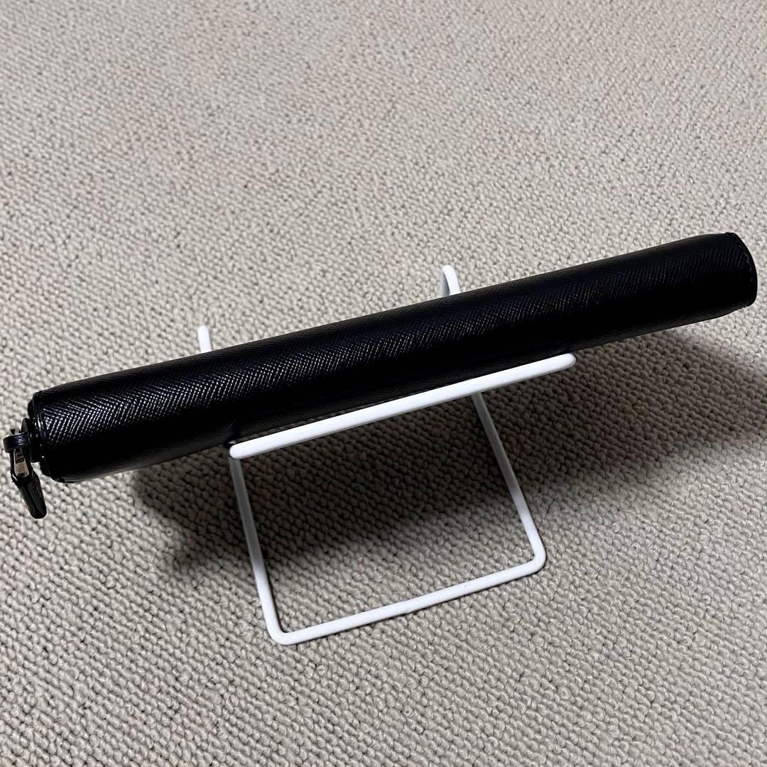 専用！プラダ［長財布］ラウンドジップ　サフイアーノ　ブラック　トライアングル