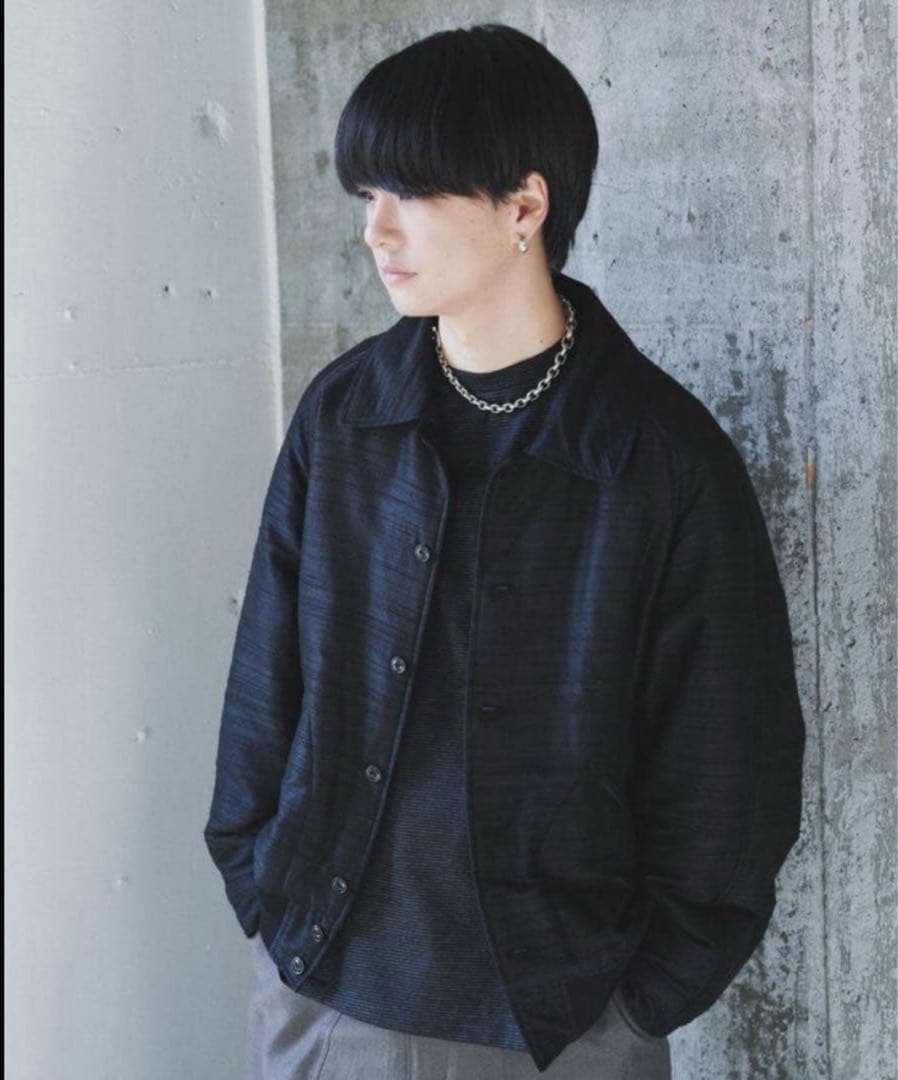 LIDNM WILD SILK PADDED BLOUSON Lサイズ