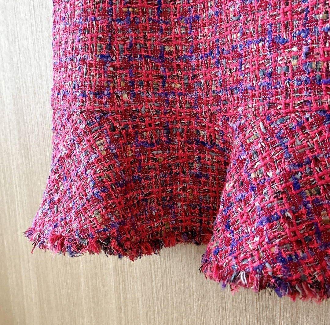 最終価格！美品アナイシャネルツイード　ネオンツイードヘムフリル ワンピース