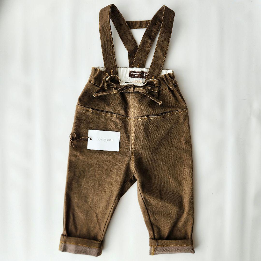 ボトムス hello lupo brown denim pants 18-24m