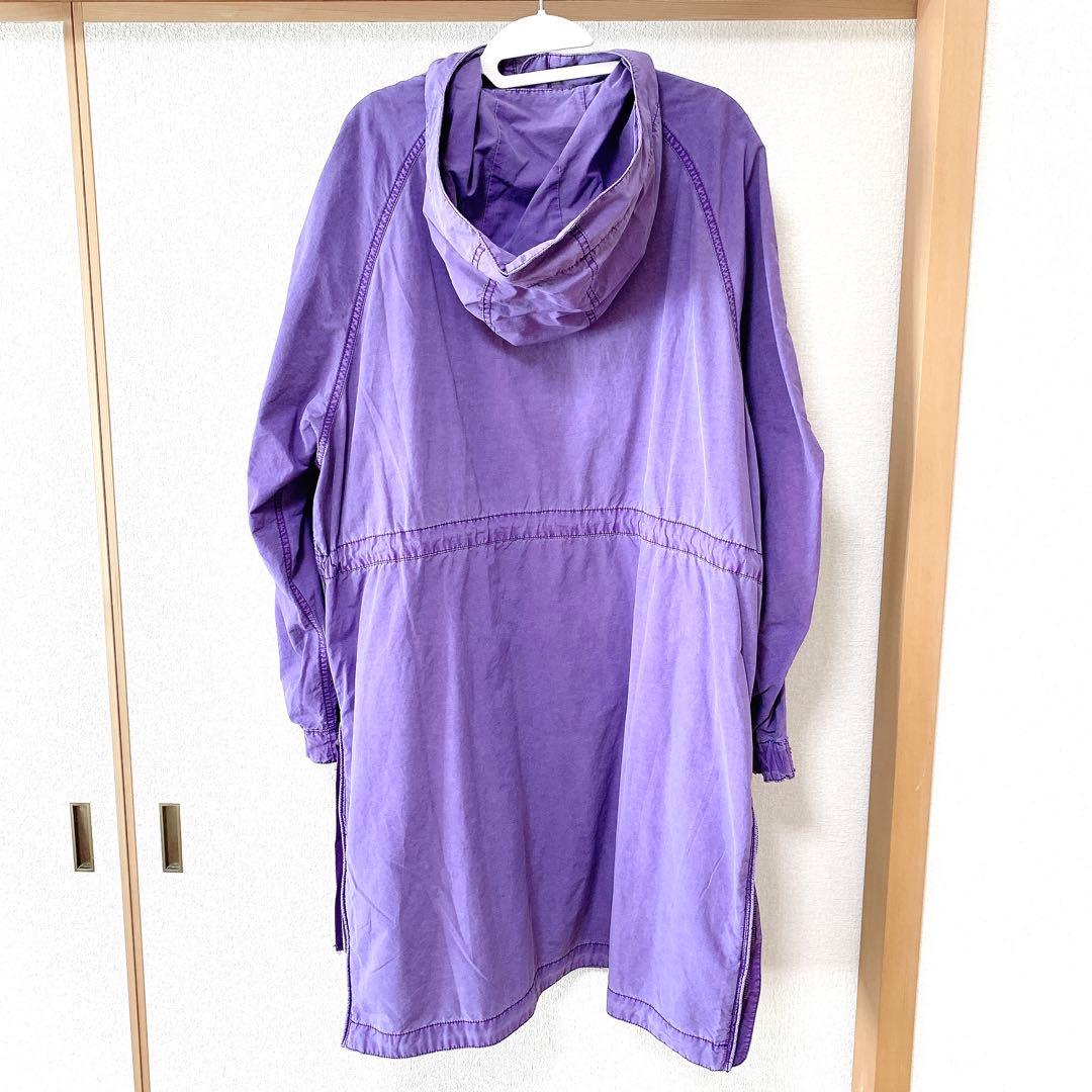 etsinta エシンタ ビックアノラックパーカー パープル ハーフジップ