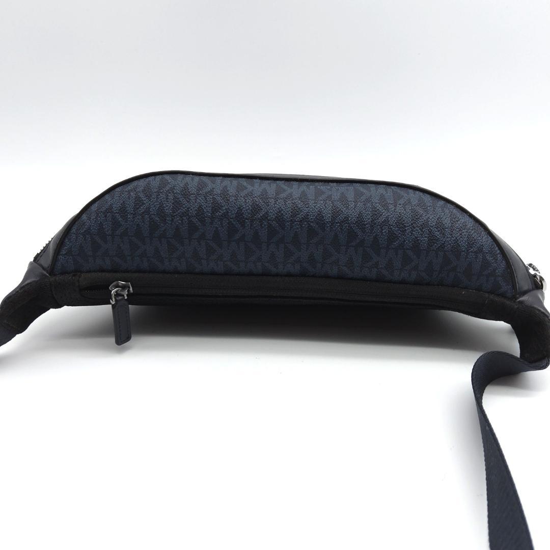 美品✨ マイケルコース ボディバッグ シグネチャー ネイビー ウエストポーチ