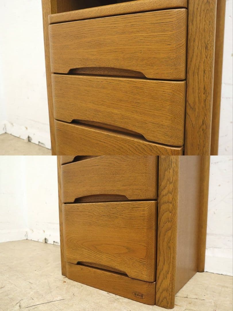 【浜本工芸】ナラ材・電話台・サイドチェスト