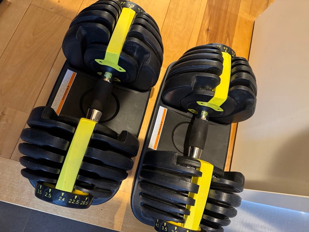 直接取引 状態良好 可変式アジャスタブルダンベル24kg 2個 埼玉県