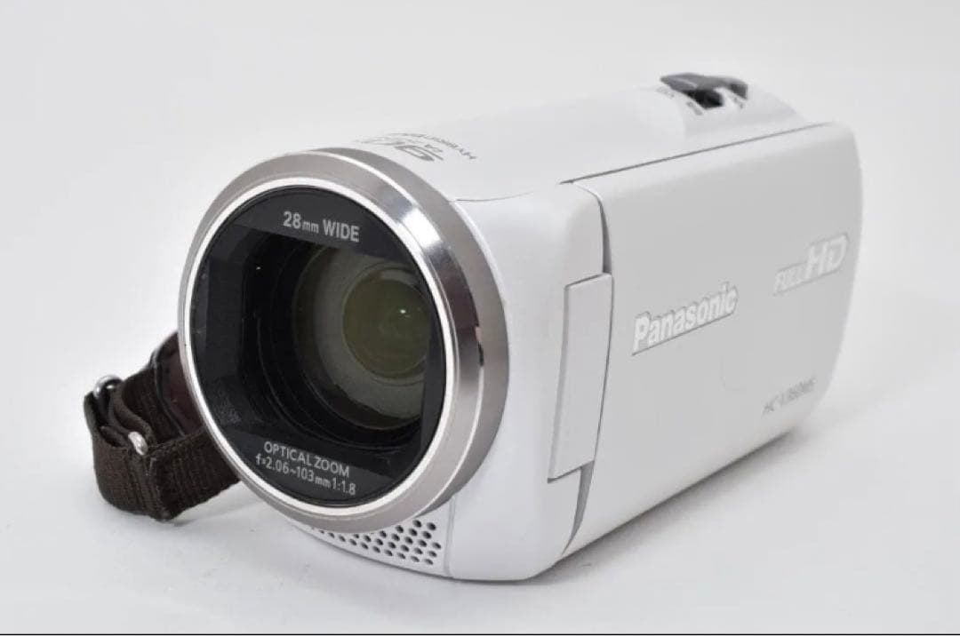 【中古美品】Panasonic HC-V360MS ビデオカメラ ホワイト 小型