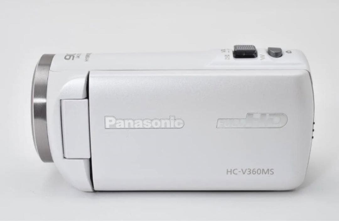 【中古美品】Panasonic HC-V360MS ビデオカメラ ホワイト 小型