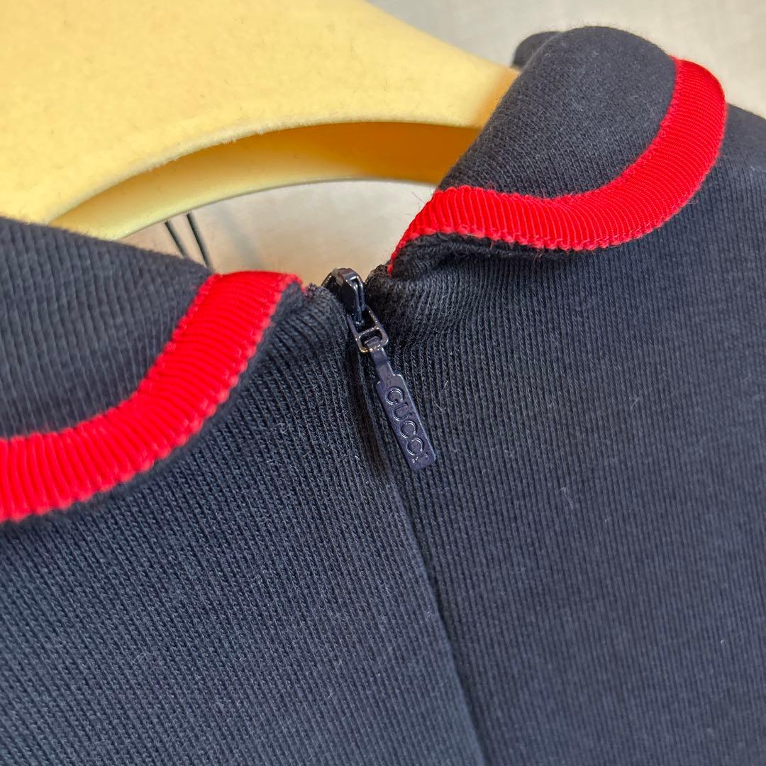 GUCCI ネイビー ワンピース 襟付き　24m