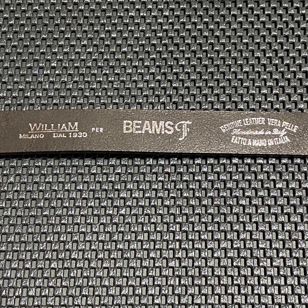 美品 BEAMS F 別注 WILLIAM ウエスタンベルト イタリア製