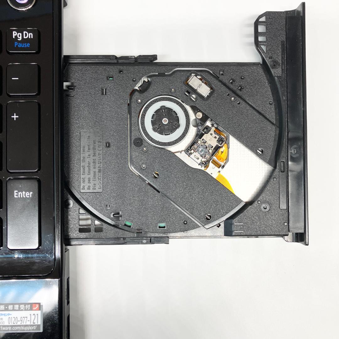 美品❤️ブラック★サクサク動く SSD 設定済み カメラ付き ノートパソコン