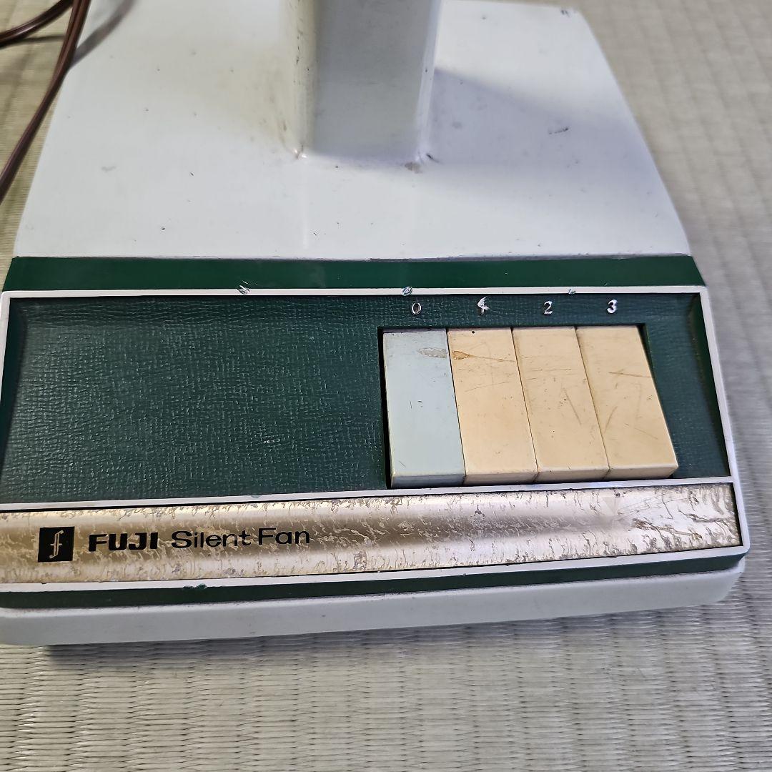 昭和レトロ/1970年代後半】希少リビング扇風機FUJI Silent Fan緑
