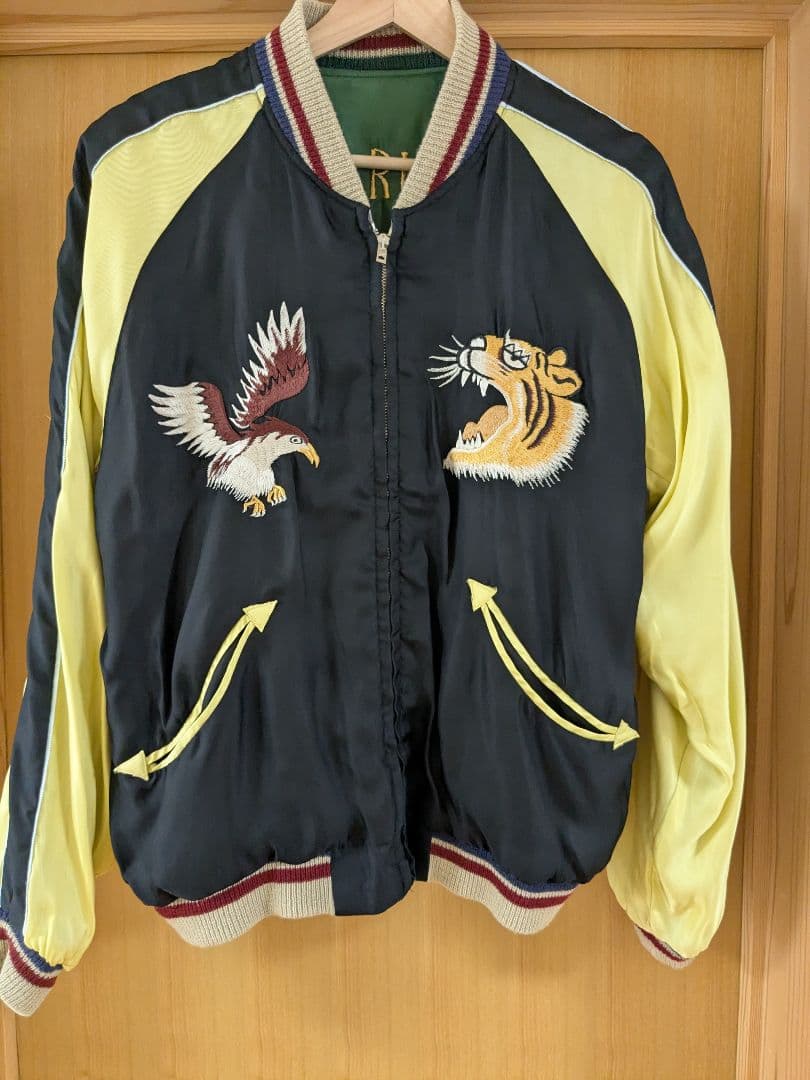 美品 テーラー東洋 スカジャン ロードランナー リバーシブル Mサイズ